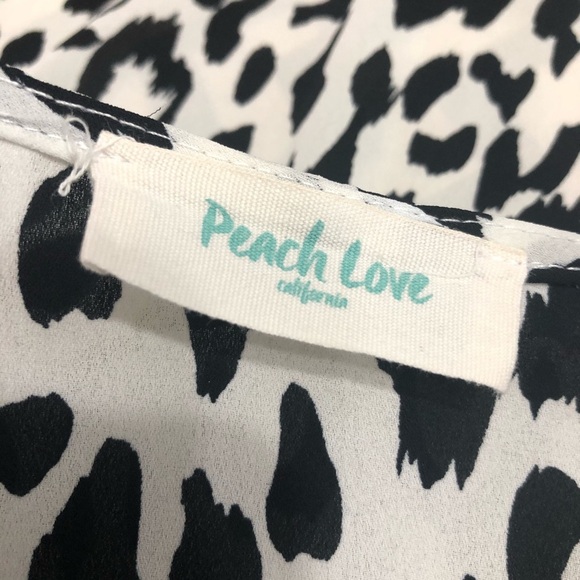 Peach Love  Leopard Print Sheer Kimono Cardigan - Picture 5 of 6